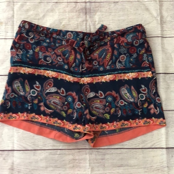 Loft paisley print shorts size 0 - Picture 1 of 5